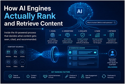 How AI Engines Actually Rank And Retrieve Content