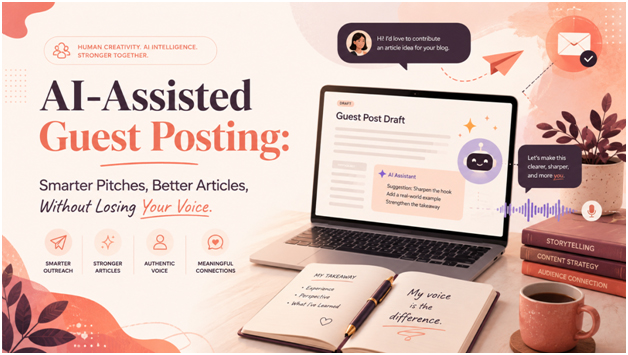 AI-Assisted Guest Posting: Smarter Pitches, Better Articles, Without Losing Your Voice